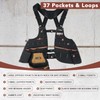 KUNN Leather Tool Vest for Men – Adjustable 37-Pocket Work