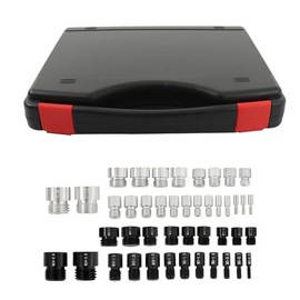 Thomletha 44Pcs Thread Checker Nut and Bolt Thread Checker Set 21 Metric and 23 Inch Thread Checker Fit for Engineering Applications Large Structures Equipment in Operation