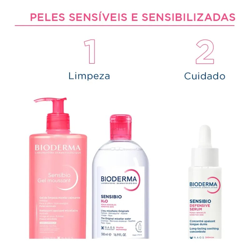 Agua Micelar Piel Sensible Bioderma Sensibio H2O Bomba 500ml