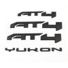 4PCS Set Door Rear AT4 Yukon Emblems Letters Compatible with