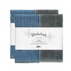 Nawrap Binchotan Dishcloths, Set of 2, Aqua x Charcoal