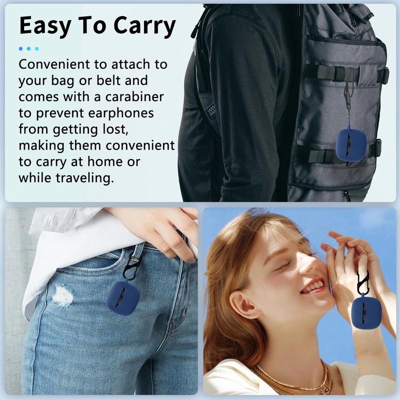 for JBL Tune Flex 2 Case Cover, Wireless Earphone Silicone