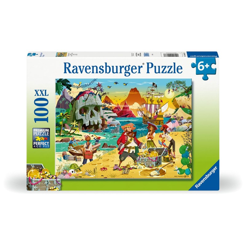 Ravensburger - Treasure Puzzle, Puzzle 100 Pieces, XXL, Puzzle Children