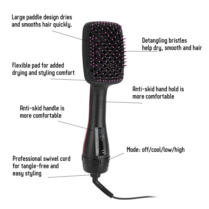 Professional Hair Dryer & Styler 1000W Hot &Cool Air Comb