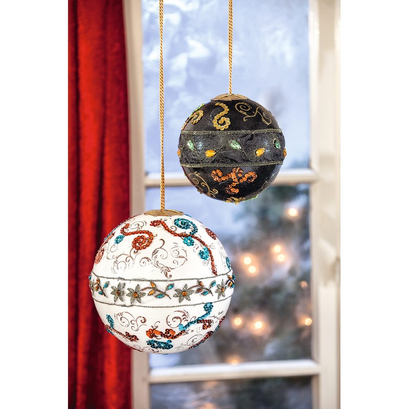 Polystyrene Ball Diameter 20 cm Set of 2