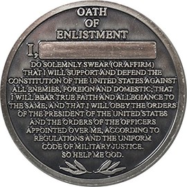 Military Productions Air Force Oath of Enlistment Challenge Coin