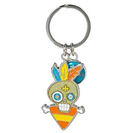 Artisan Owl Glitter Voodoo Doll New Orleans Souvenir Metal Key Chain