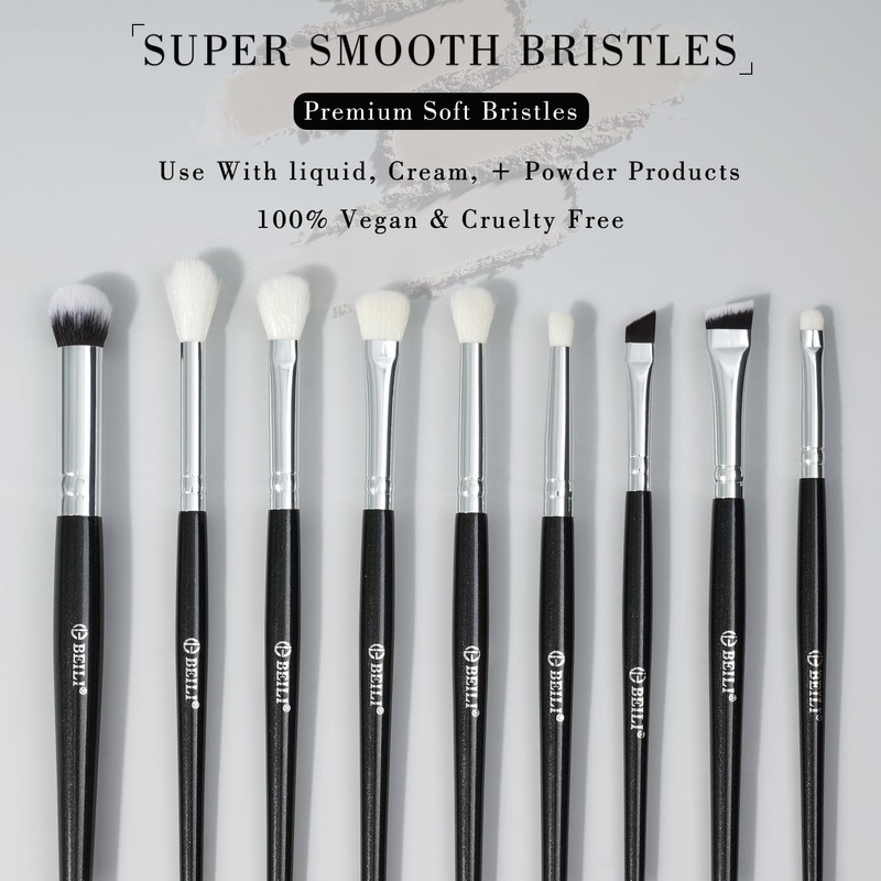 BEILI 9pcs Makeup Brush Set Professional Makeup Brushes Foundation Powder