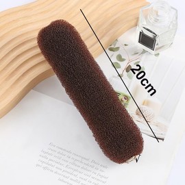 2 Pcs Donut Hair Bun Maker Roll Tool Hair Ring Doughnut Hair Bun Maker DIY Hair Foam Ring Shaper Snap Hair Roll Bun Tool Magic Hair Styling Tool for Women