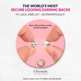 Earring Lifts for Droopy Ears and StretcheEarring Holes. Secure EarringBacks by Chrysmela-Platinum Finish. Fit and Lock Most EarringPosts. Replace EarringScrew Backs, Butterfly Backs, La Pousette
