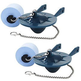2 Pack Toilet Flapper 2 Inch, Toilet Tank Flapper Replacement Compatible with Kohler Flapper with Float Used in Various 2-Piece Toilets-Blue Color