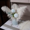 Shekyeon Piuma di struzzo fai da te, 40-45 cm, confezione