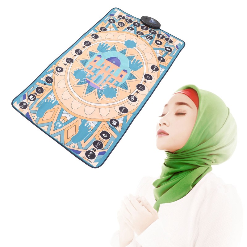 Electronic Muslim Prayer Mat 7 Languages Smart Touch Sensitive Educational