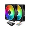 Allied Mach-9 RGB Double Fan Pack: 120mm High Performance Case