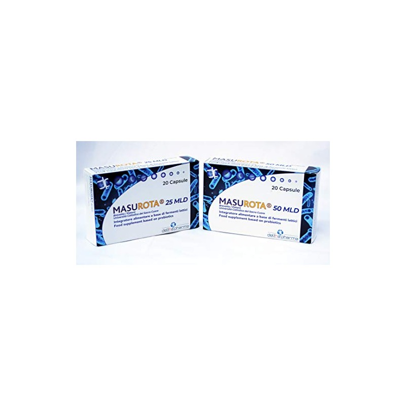 Masurota Probiotico 25 Miliardi cellule vive 9 ceppi con Inulina