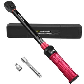 ATsafepro Torque Wrench 1/2 Drive -Dual Scales 10-160 Ft-Lb /13.60-217 Nm,1/2 Torque Wrench-High Precision ±3%,Tire Torque Wrench-72 Tooth Dual-Direction,Torque Wrench 1/2 for Bikes, Moto & Cars