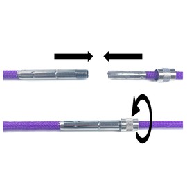 JA Horse Lunging Whip Lunging 180/200 cm Separable Dismountable Two-Piece for Screwing Together (180 cm, Yes Basic Handle Sky Blue)