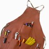 OLSON DEEPAK Leather Welding Work Apron with Tools Pockets,Heavy Duty