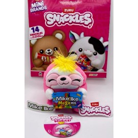 Zuru 5 Surprise Snackles Mini Brands SUSIE MIKE + IKE MEGAMIX ZURU 5 Surprise Snackles Series 2 Plush Sloth 5.5”