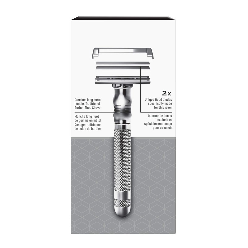 Wilkinson Sword Quad Blade Razor for Men With 5 Quad