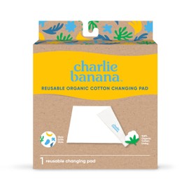 Charlie Banana Baby Reusable and Washable Ultra Soft Cotton Changing Pad, Leaf