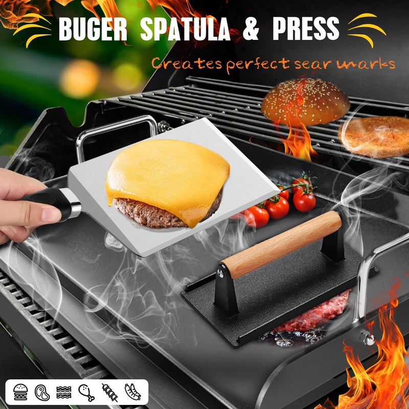 RINPIR 33PCS Griddle Accessories Kit for Blackstone, Flat Top Grill