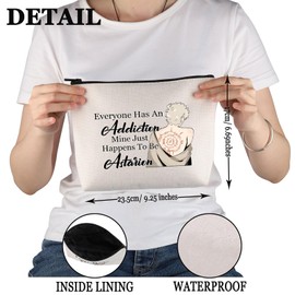 PWHAOO Game Inspired Gift Just Happens to Be A Makeup Bag Game Fandom Cosmetic Bag G-AME Merch (Just Happens to Be A M C)