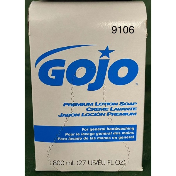 GOJO 9106 Premium Lotion Hand Soap Refills, Waterfall Scent 800