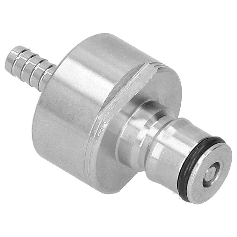 Stainless Steel Carbonation Cap with 5/16in Barb Ball Lock Type