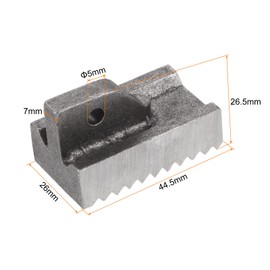 sourcing map Pipe Wrench Heel Jaw with Pin Assembly 24" Wrench Replacement High Carbon Steel