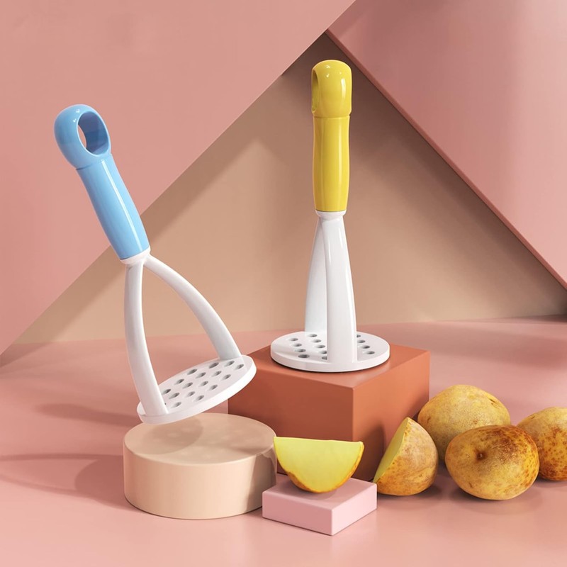 Hand Press Potato Masher Ricer, Smooth Mashed Potatoes Crusher, Kitchen