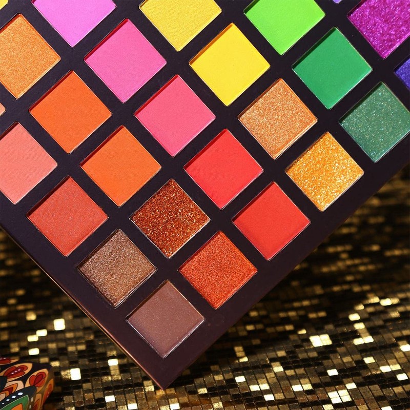 UCANBE EXOTIC FLAVORS Neon Eyeshadow Makeup Palette - 48 Colorful