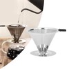 Coffee Dripper Stainless Steel Reusable Pour Over Coffee Dripper for