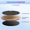 12 Inch Drum Practice Pad Set 50-80cm with Stand, Headband