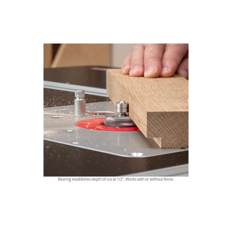 Ultra-Shear Rabbeting Router Bit 7-Piece Collar Set, USRBCS - for