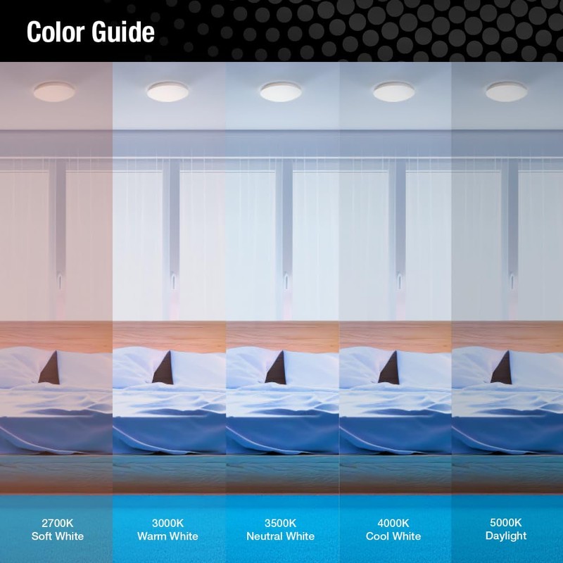 Juno Saturn Semi-Flush Mount Ceiling Light with Switchable Color Temperature