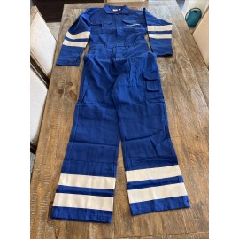 Stone Kit Liebherr Heavy Duty Mechanic Pit Crew Suit Size 50 in Blue Reflective