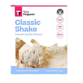 Tony Ferguson Classic Shake French Vanilla Flavour 56g x 14 Sachets