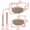 Caltric Sintered Rear Brake Pads for Kawasaki ZR750 Z750 Z750S