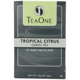 Java One Tropical Citrus Green Tea OOH Pods, 14-Count Pods (Pack of 6)