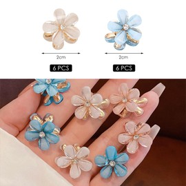 12 Stücke Mini -Haarnadel, Süße Krümel, Pferdeschwanzhaarzubehör, Pony Fixed Hairpin, Accessoires Für Frisurendekoration.