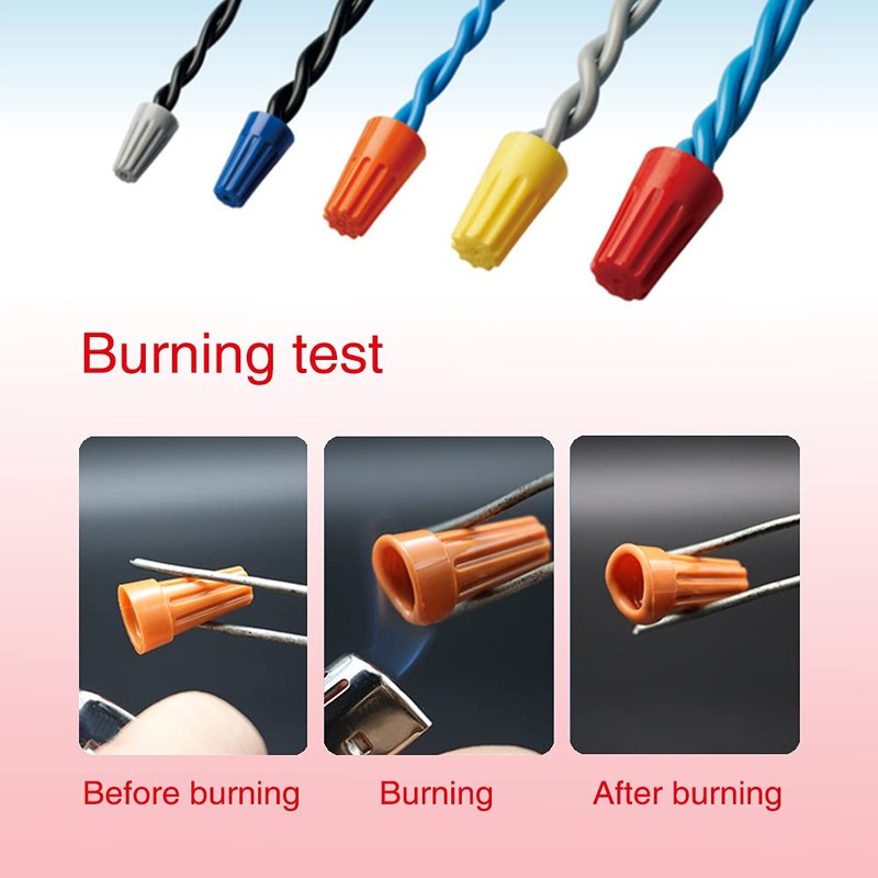 YIXISI Pack of 200 Electrical Wire Connectors, Screw Terminals, Electrical