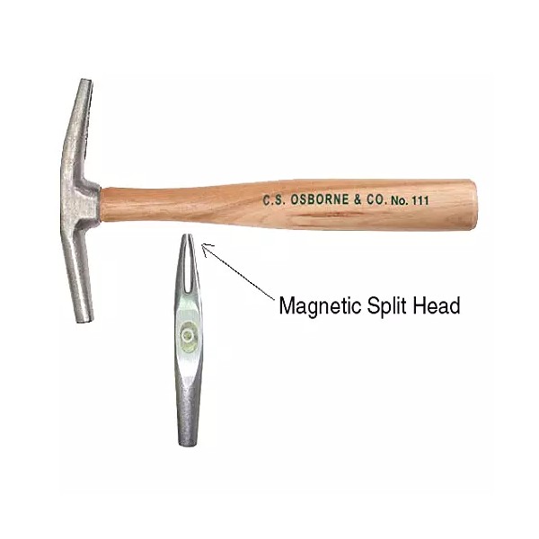 C.S. Osborne Light Weight Upholstery Hammer #111 Magnetic Split Head
