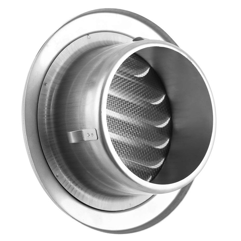 Round Air Vent Grill, Stainless Steel Through Wall Dryer Vent