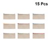 VICASKY 15PCS Blank Canvas Pencil Bag 21x11cm Zipper Pouch for