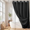 River Dream No Hook Cotton Blend Shower Curtain with Snap