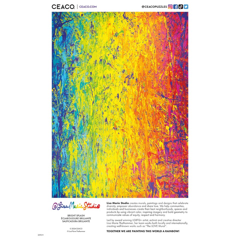 Ceaco – Bright Splash - 300 Piece Jigsaw Space Saver