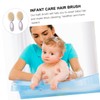 VICASKY 2sets Cradle Cap Brush Set for Newborns Gentle Scalp