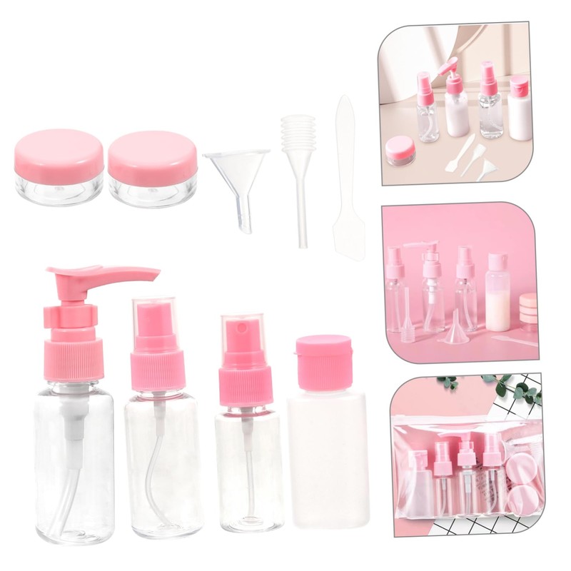 FRCOLOR Shampoo Lotion Travel Bottles Set 10 Pcs Refillable Toiletry