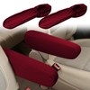 2PC Car Front Seat Armrest Covers,Universal Size Seat Arm Rest